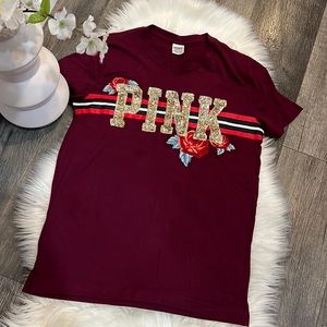 ✨Pink Victoria’s Secret bling shirt
